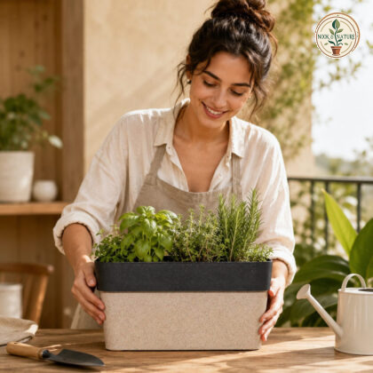 Arty Rectangle Eco Planter