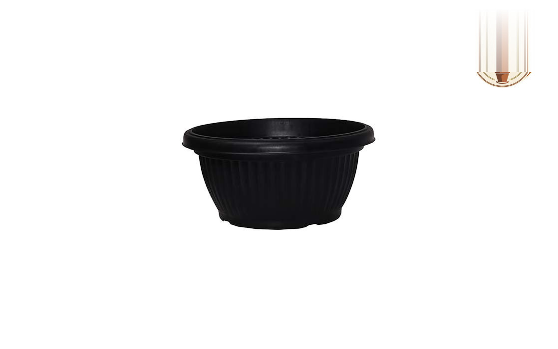 Bello Bowl Planter Bello Bowl 40 Black - Nook & Nature