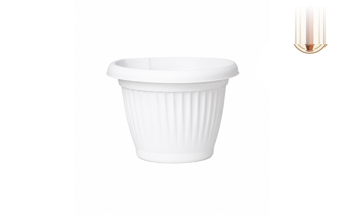 Bello Wall Planter White With Clip - Nook & Nature