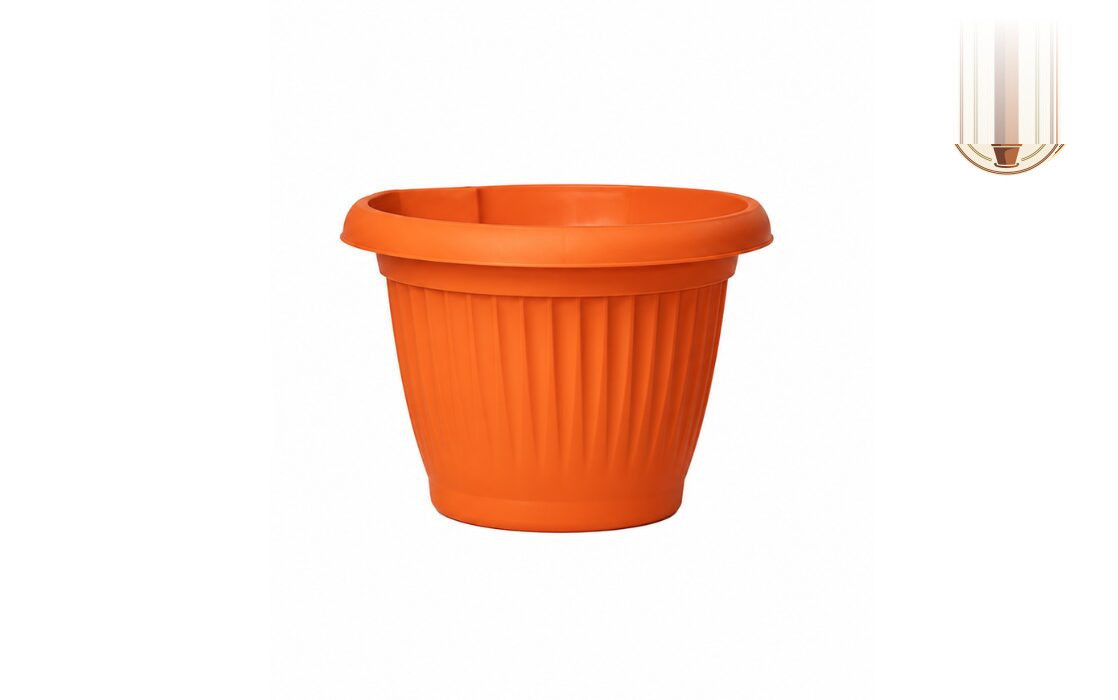 Bello Wall Planter Orange With Clip - Nook & Nature