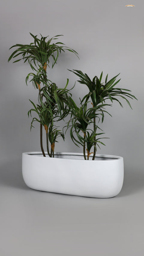 Boat Fiberglass Planter – White - Nook & Nature