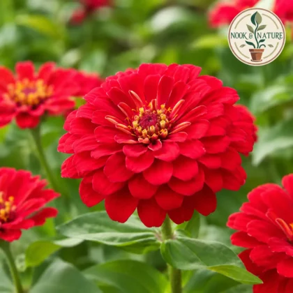 Zinnia - Red Flower