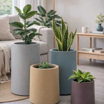 Poppy Fiberglass Planters