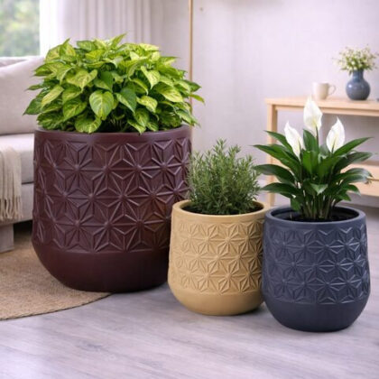 Flower Fiberglass Planters