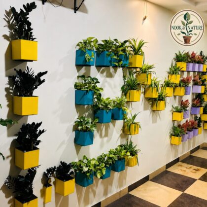 Columbus Self-Watering Pot with Wall Stand 6″ - Nook & Nature