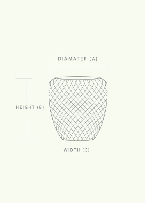 Diamond Low Planter - Nook & Nature