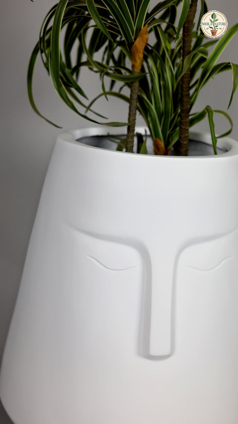 E-Pot-A Fiberglass Planter – White - Nook & Nature