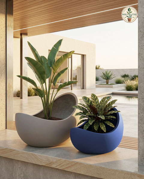 Eggo Fiberglass Planters - Nook & Nature