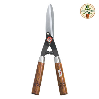 Falcon FHS-666 Compact Wooden Handle Hedge Shears - 200 mm Blade