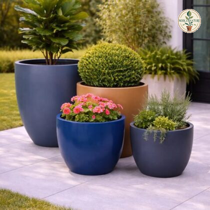Flora Fiberglass Planters - Nook & Nature