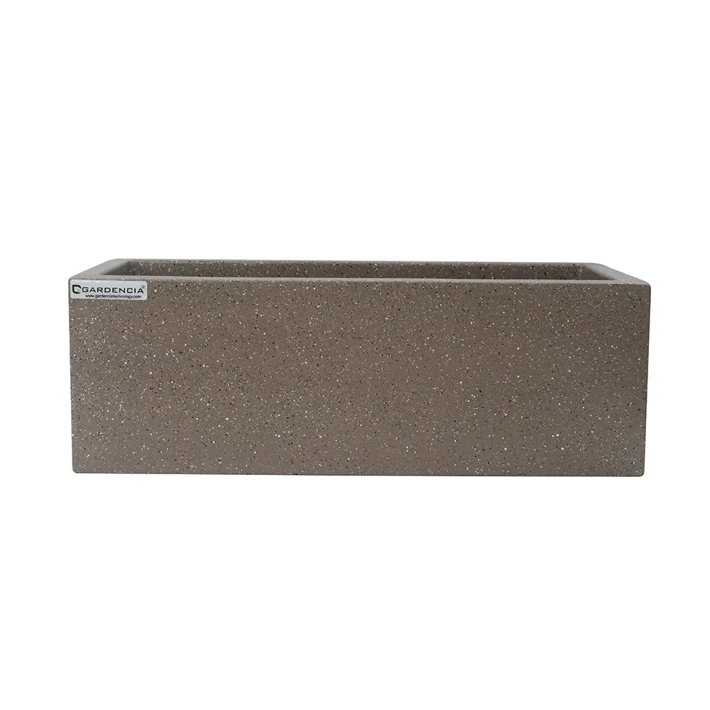 Frp Rectangle Planter 003 Large 1 Brown - Nook & Nature
