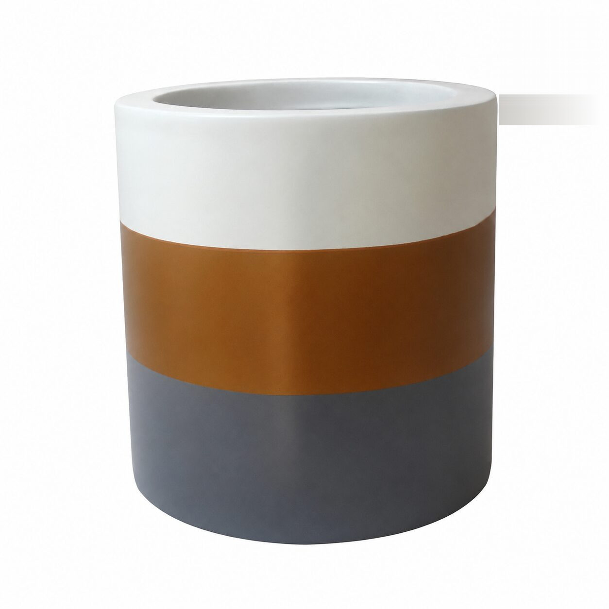 Frp Round Planter 006 Big White - Nook & Nature