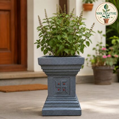 FRP TULSI POT 15″ - Nook & Nature