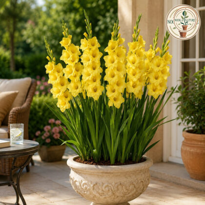 Gladiolus Yellow Color Flower Bulb - Nook & Nature