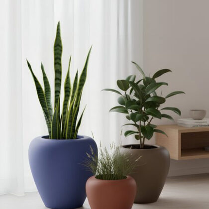 Rose Fiberglass Planters