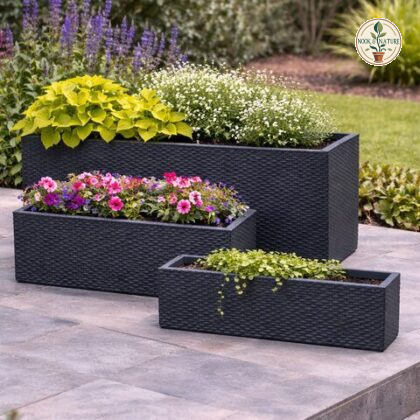 Kiwi Fiberglass Planters - Nook & Nature