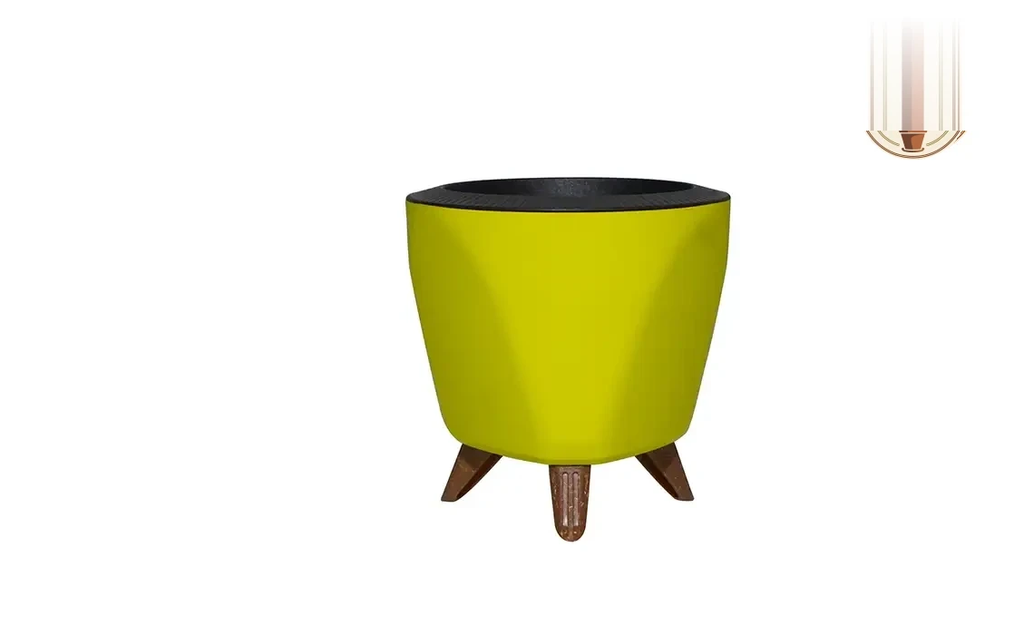 Lagos Self Watering Planter Yellow - Nook & Nature