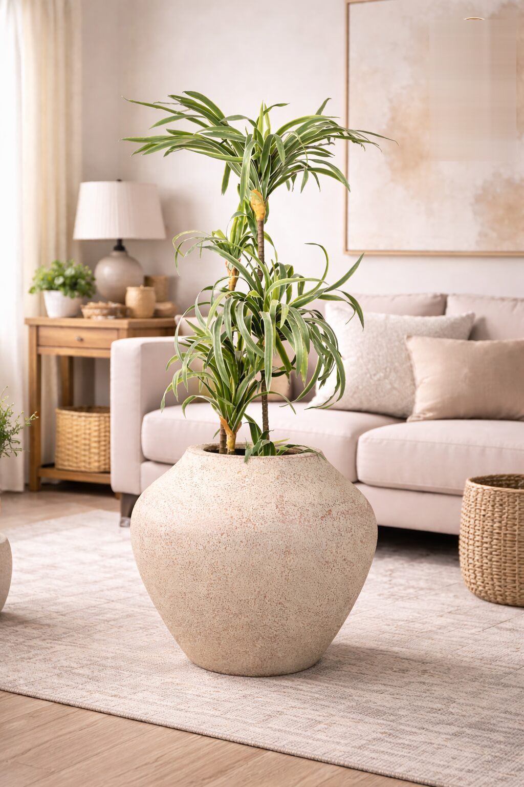 Mallow Fiberglass Planter Rust Xs - Nook & Nature