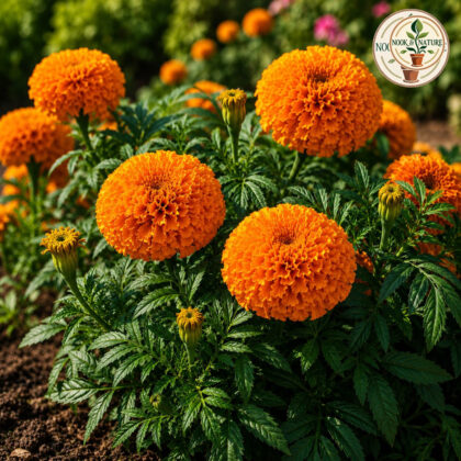 Marigold – Gt. Double Gold Flower Seeds - Nook & Nature