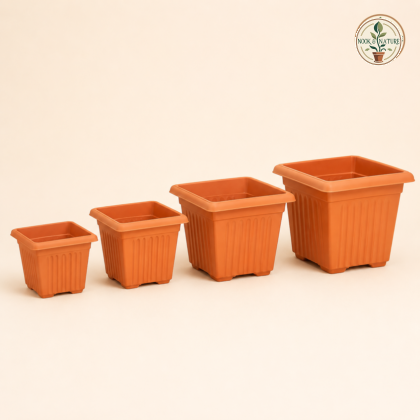 Nova Square Planter No 704 14 X 14 X 12 00 In H Brown - Nook & Nature