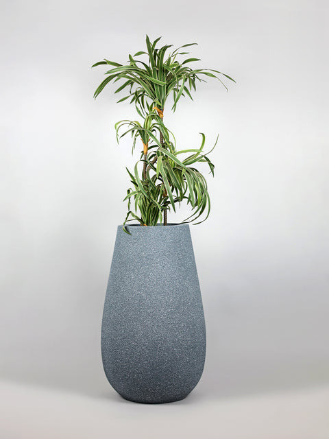 Omega-A Fiberglass Planter – Blue Grey - Nook & Nature