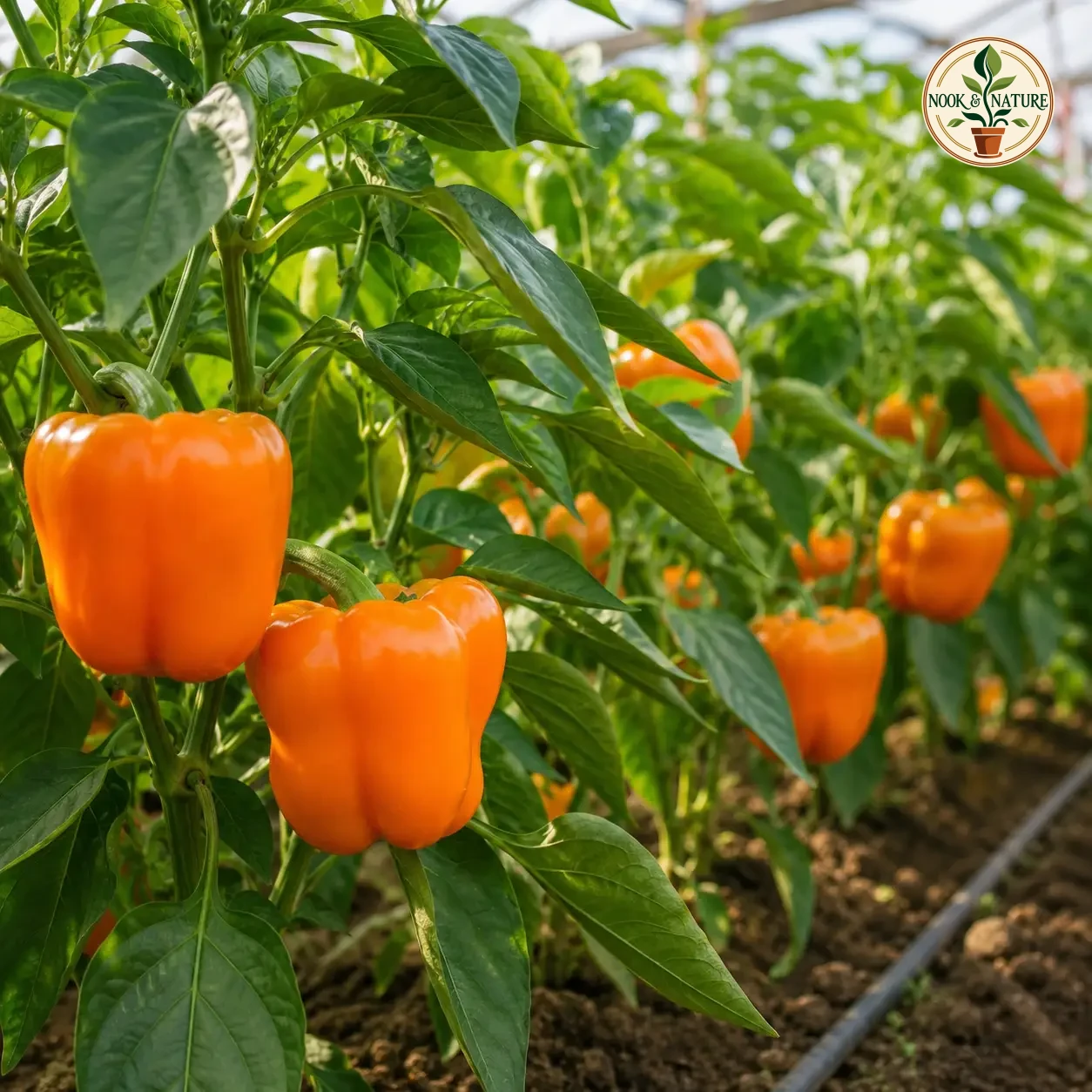 Orange Capsicum - Nook & Nature