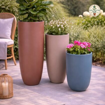 Pansy Fiberglass Planters - Nook & Nature