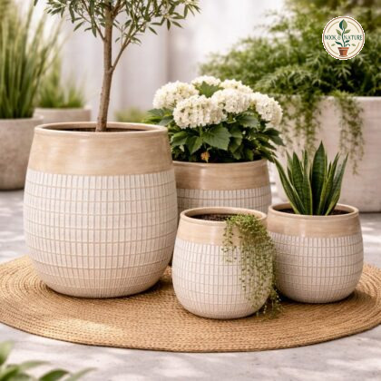 Pineapple Fiberglass Planters - Nook & Nature