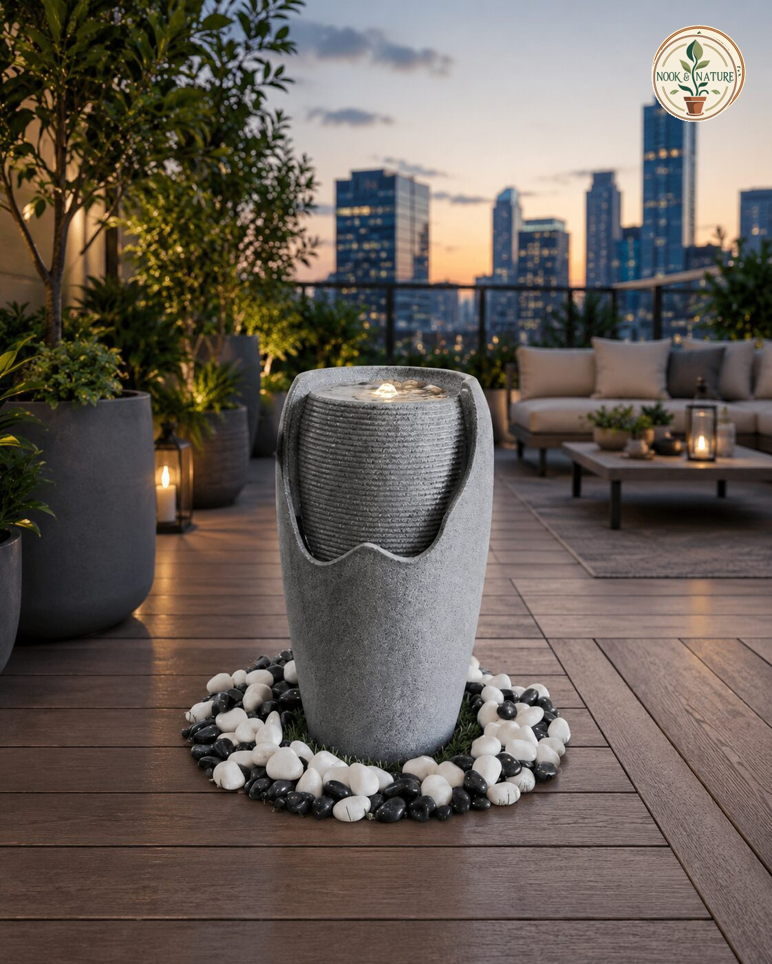 Ripple Stone Fountain - Nook & Nature