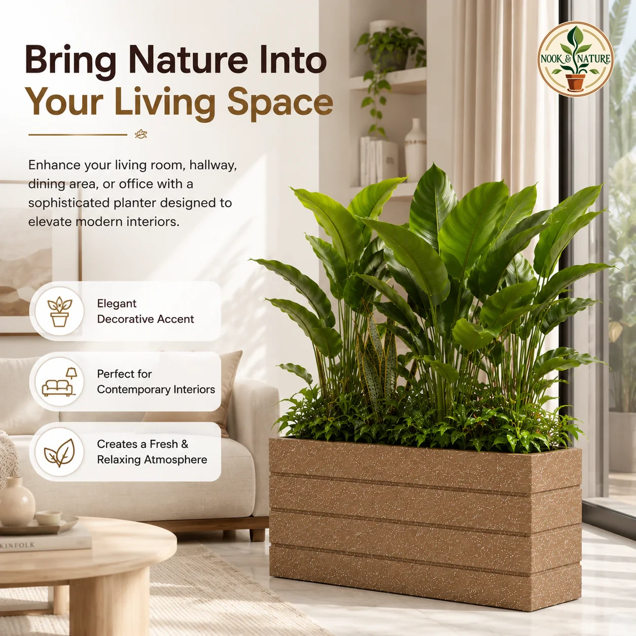 Roto G Tray Rectangle Pots - Nook & Nature