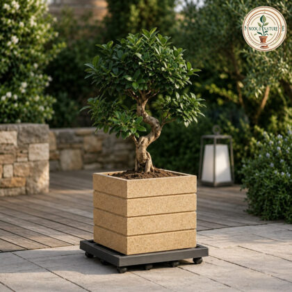 Roto Square Pot Roto Square Pot 14x14x12 White - Nook & Nature