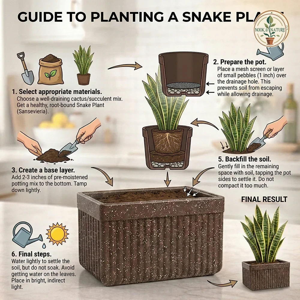 Roto Tiny 03 Self Watering Rectangular Planter Pot 11" - product image 5