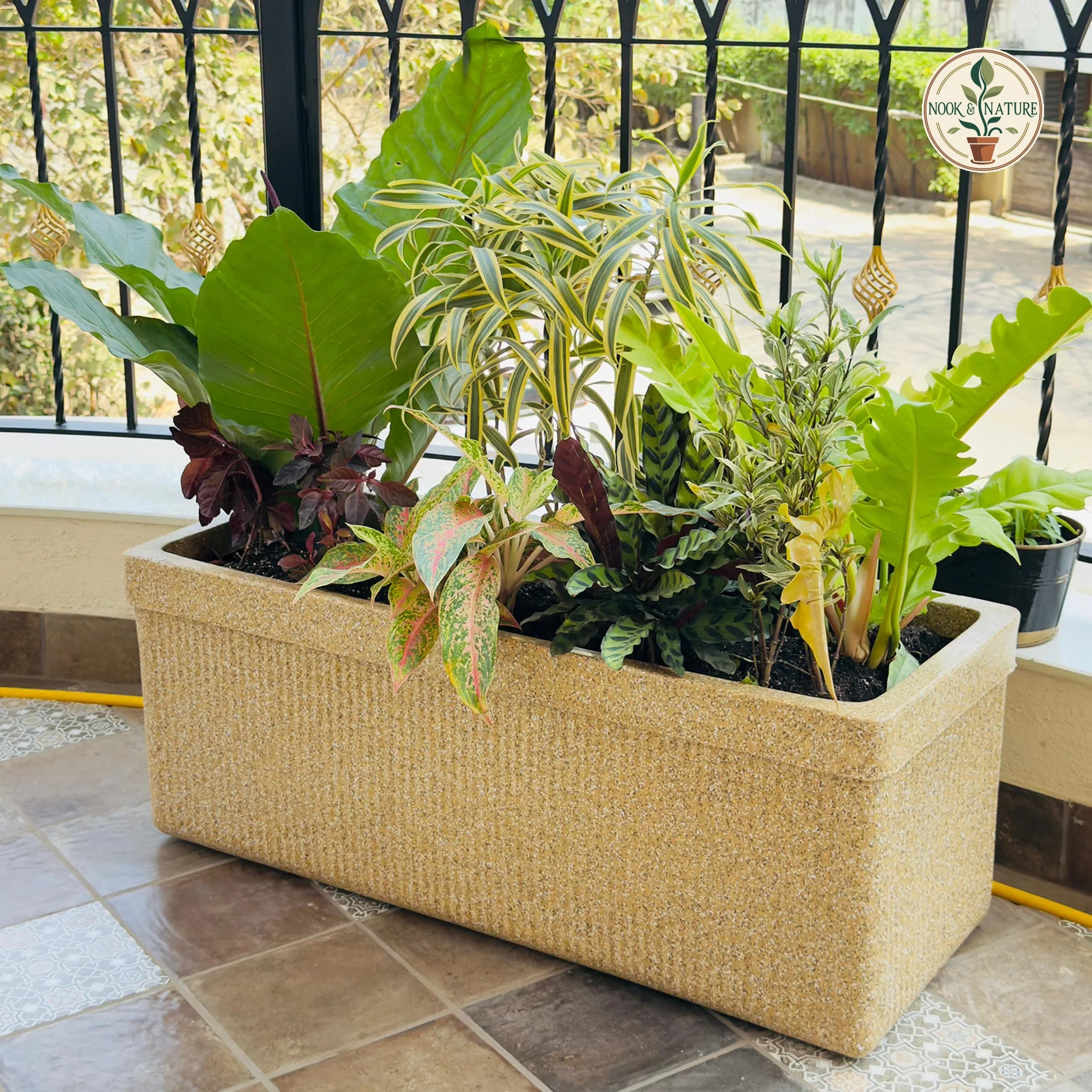 Roto Zen 02 Rectangle Planter Pot - Nook & Nature