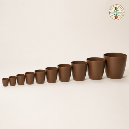 Stella Colour Planter No 9 15 50 In Dia X 14 50 In H Brown - Nook & Nature