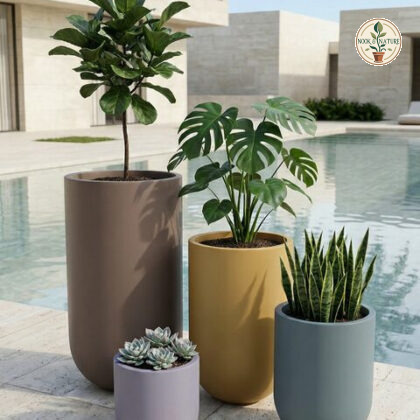 Sunflower Fiberglass Planters - Nook & Nature