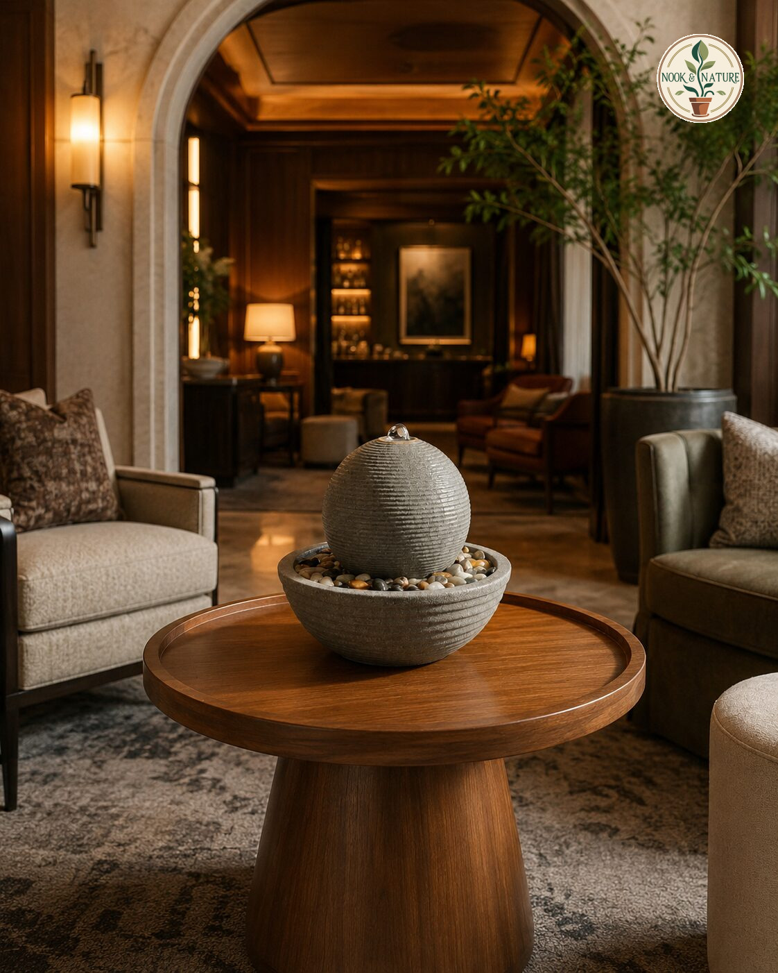 Table Top Sphere Fountain - Nook & Nature