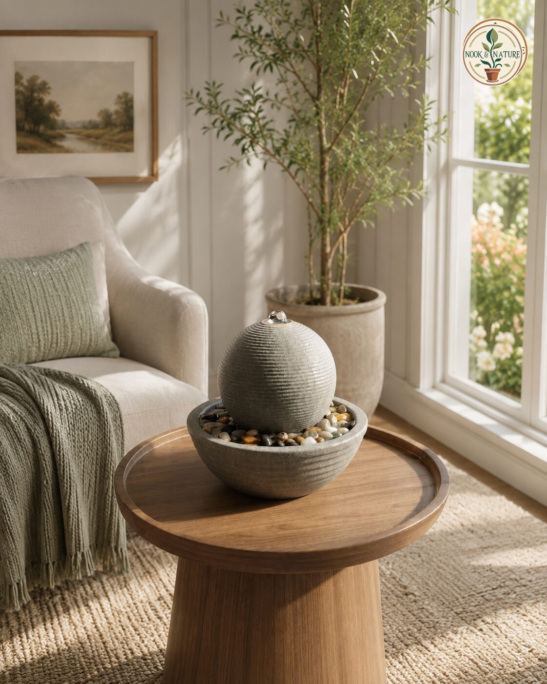 Table Top Sphere Fountain - Nook & Nature