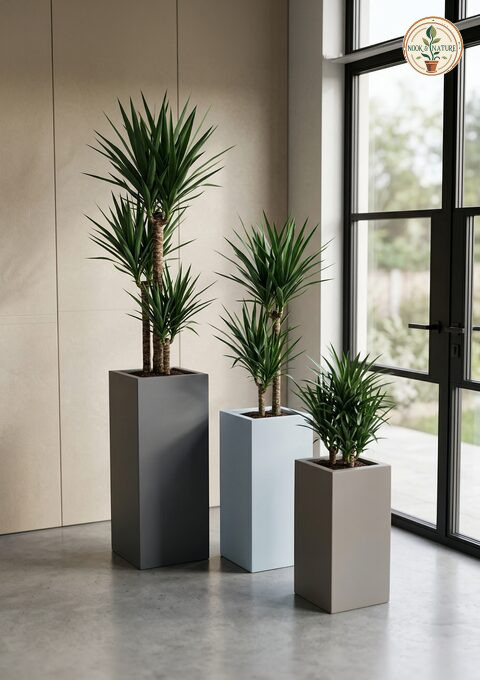 Tower Fiberglass Planters - Nook & Nature