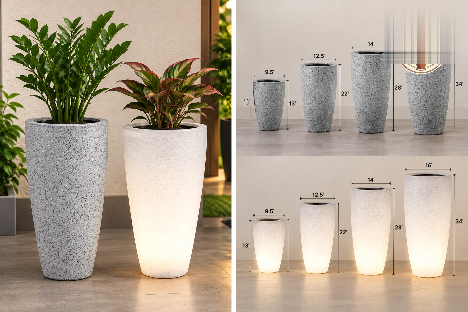 Tulip Round Planter - Nook & Nature
