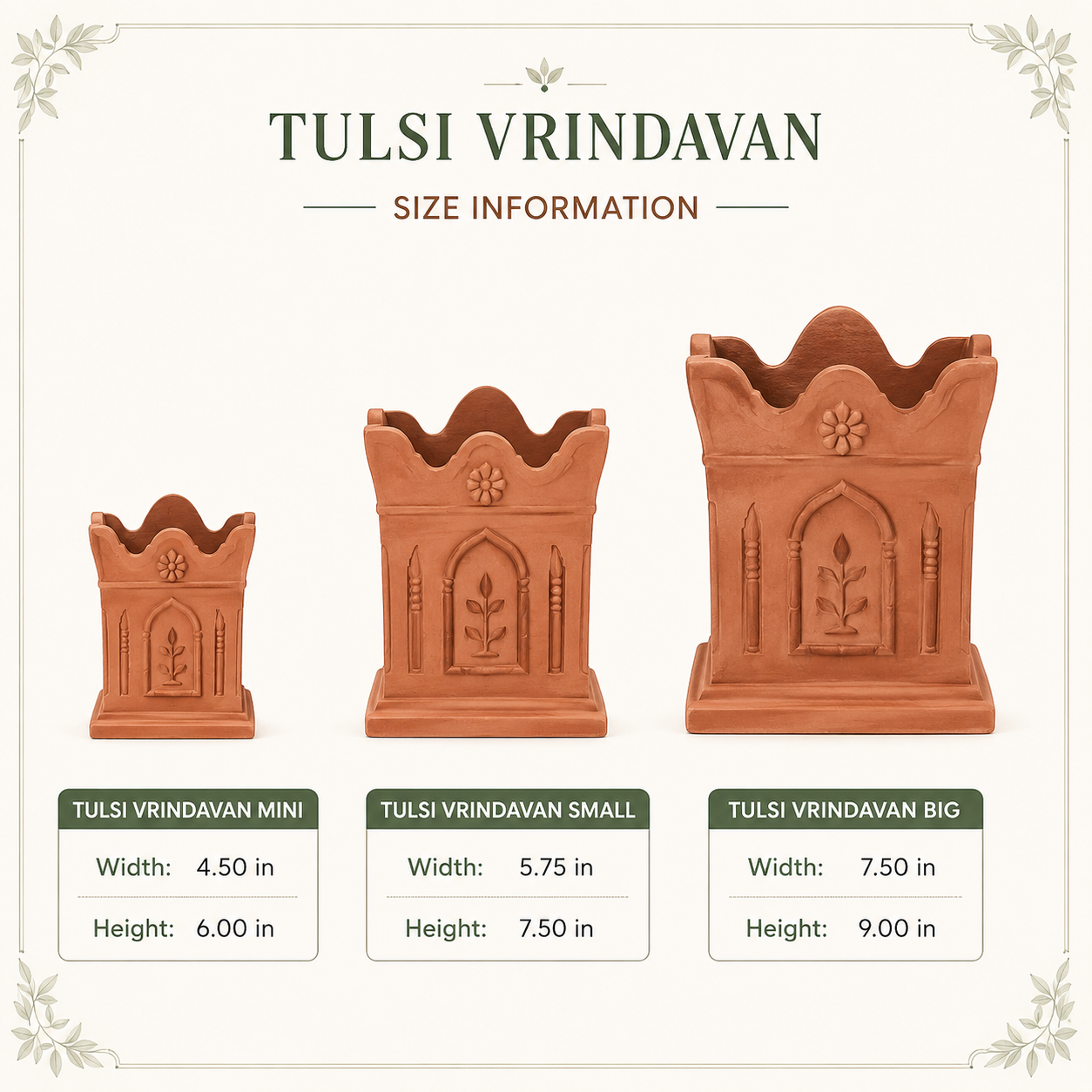 Tulsi Vrindavan Planter - Nook & Nature