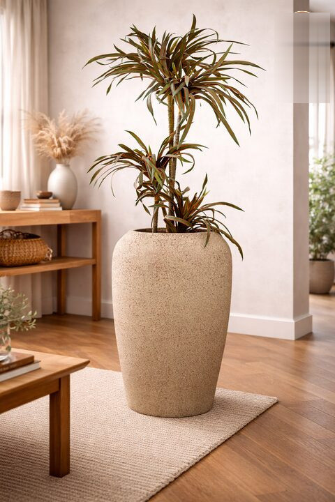 Velvet Fiberglass Planters Rust Patina S - Nook & Nature
