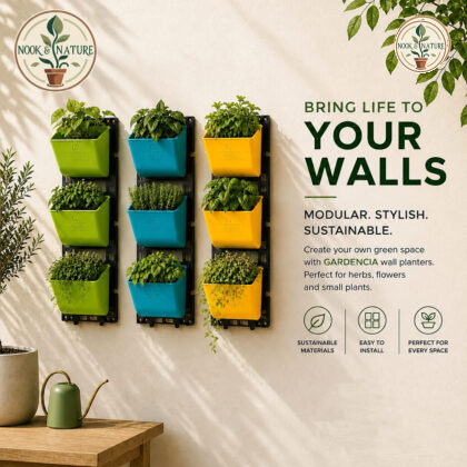 Vertical Garden Panel Planter Colourfull Vertical Panel 10 Yellow - Nook & Nature