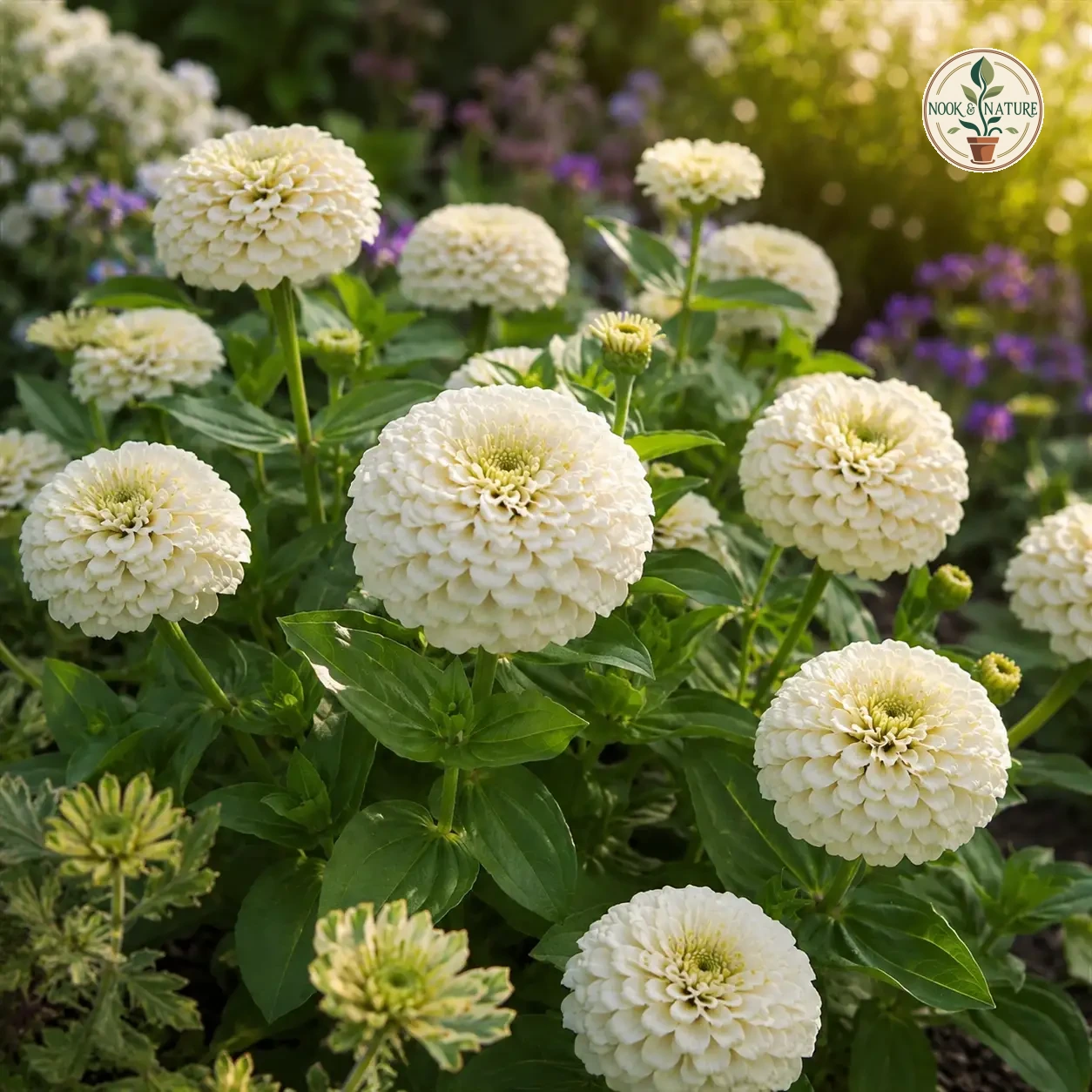 Zinnia White Flower - Nook & Nature
