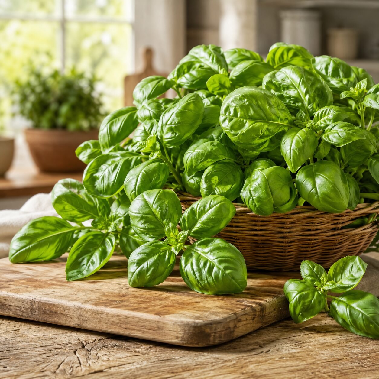 Basil Leaf Italian Broad Herb Seeds - Image 2
