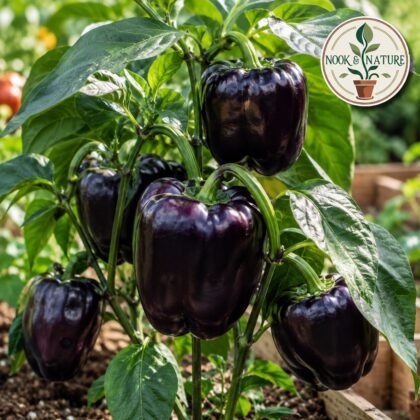 Bell Pepper Purple Black Seeds