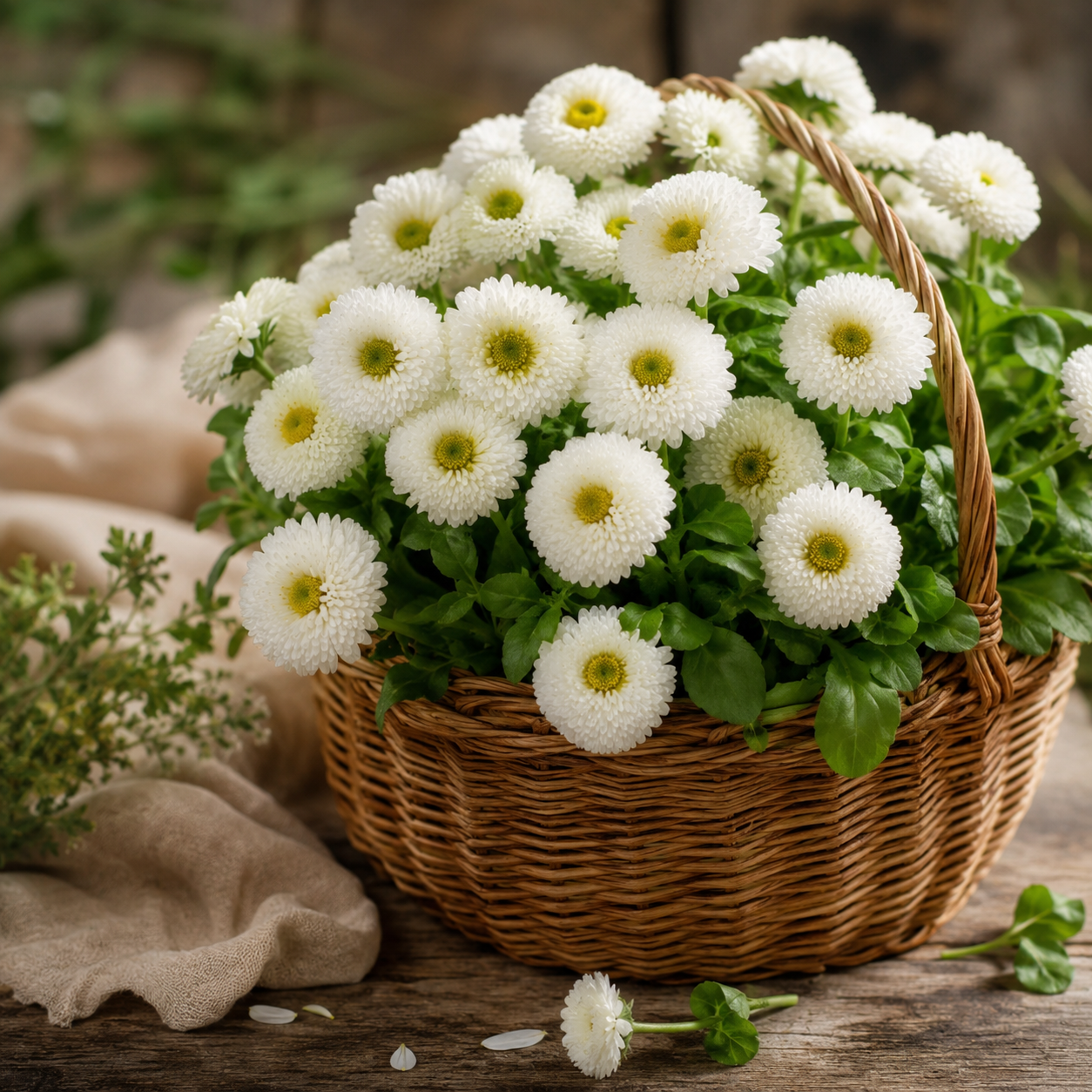 Bellis Perennis Daisy White Flower Seeds - Image 2