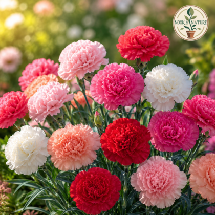 Carnation Giant Chabaud Mixed Flower Seeds