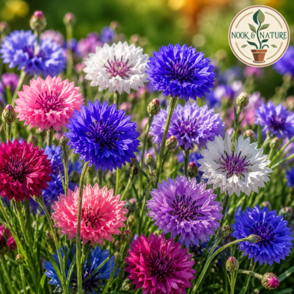Centaurea Cornflower Mixed Flower Seeds