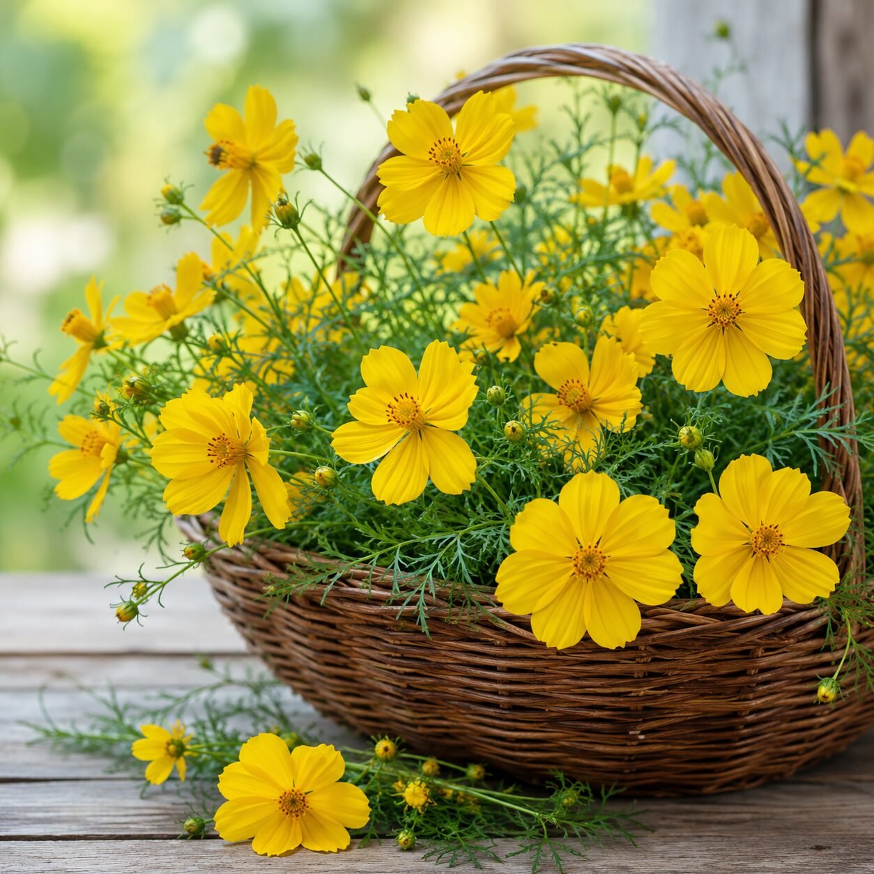 Cosmos Bright Lights Yellow Flower Seeds - Image 2
