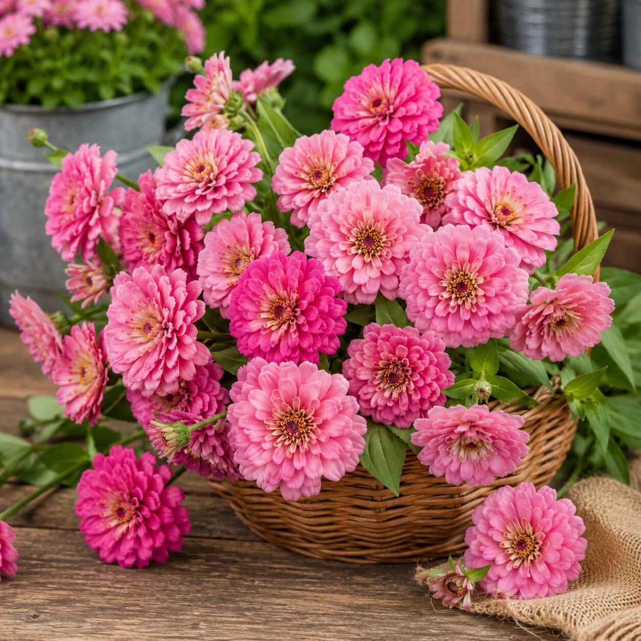 Dreamland Zinnia Pink Flower Seeds - Image 2